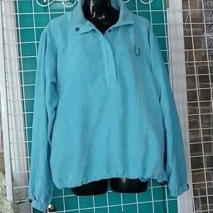 Baby blue weatherproof horse jacket size large